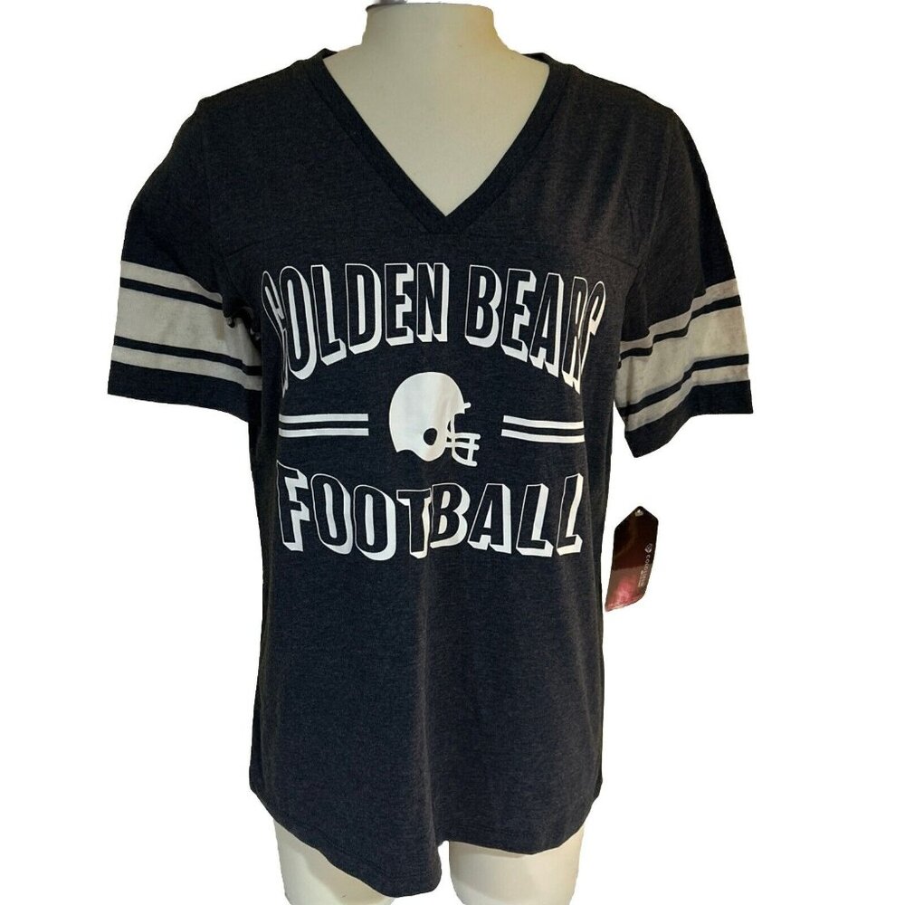 NCAA CAL GOLDEN BEARS Football women's v-neck shirt MEDIUM New